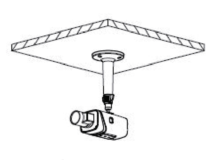 レンタル防犯カメラの設置方法 Ceiling Mount